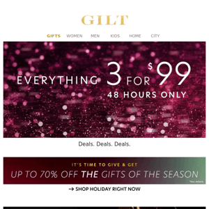 48-Hour Everything 3 for $99 | New-In Designer Shoes & Handbags