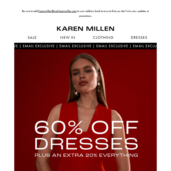 Email Exclusive | Extra 20% off everything