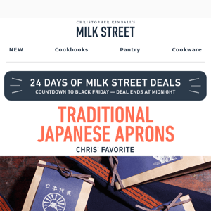 20% Off the 5-Star Japanese Apron You’ll Wear Every Day