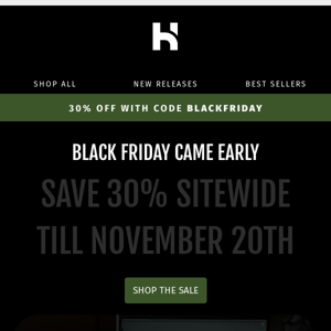 30% Off The Entire Store 🤑