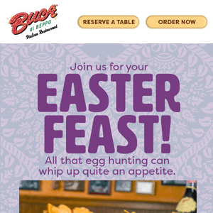 🐰 Celebrate Easter With Famiglia at Buca! 🍝