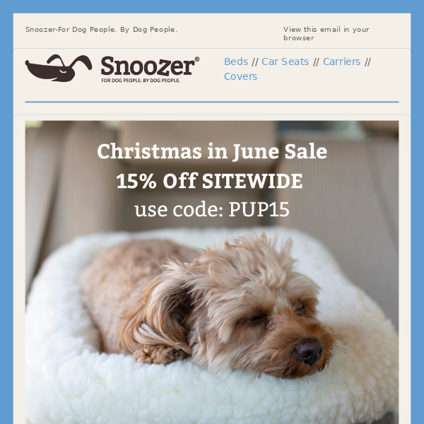 Shop The 15 Off Sitewide Sale Snoozer Pet Products