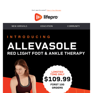 NEW AllevaSole Red Light Foot & Ankle Therapy