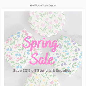 Spring Sale 🌸 Save 20%
