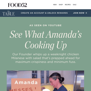 Watch Amanda whip up a weeknight dish & crack open a beer.