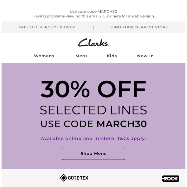 Don't miss out on 30% off these styles - Clarks UK