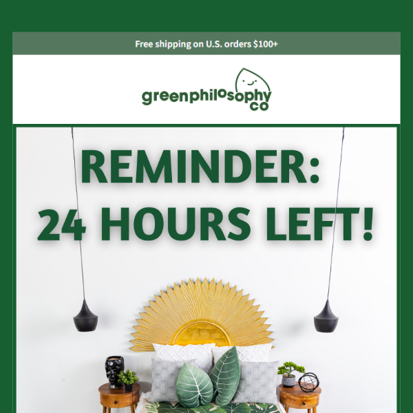24HR LEFT to save 15% on our GREENs!