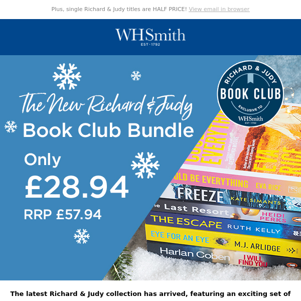 New! Richard & Judy Book Bundle 📚❄️