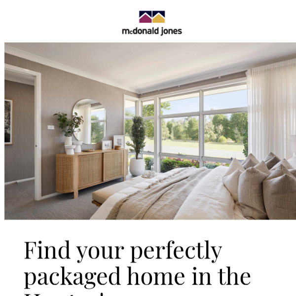 Find your perfectly packaged home in the Hunter!