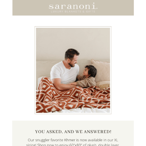 Fan-Favorite Khmer Blankets Now Available in XL!