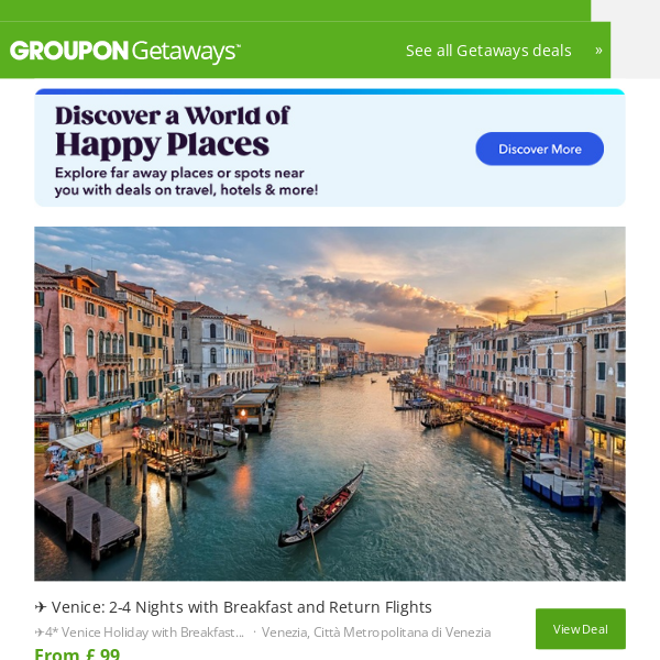 Unforgettable city trips - Groupon UK