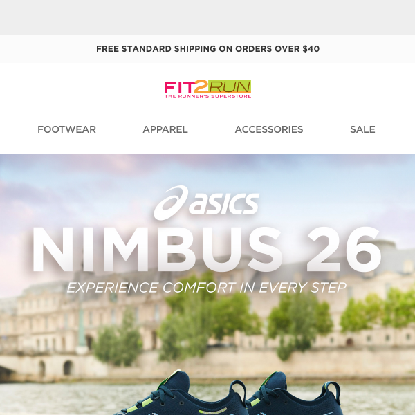 Shop Asics' Nimbus at Fit2Run