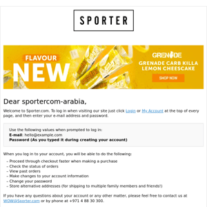 Welcome, Sporter UAE!