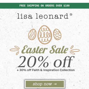 Celebrate Easter with 20% Off!