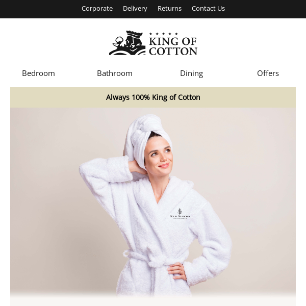 Last Call: Save 25% on Premium Cotton Terry Bathrobes