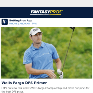 ⛳ Wells Fargo Championship DFS Advice 🏆