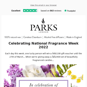 £1000 National Fragrance Week Giveaway 😍