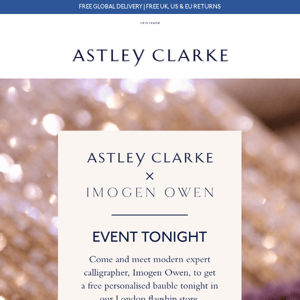 Event Tonight - Free Personalised Bauble