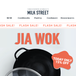 Bestselling JIA Wok is 15% off!