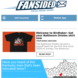 Welcome to Birdtober: Get your Baltimore Orioles shirt now