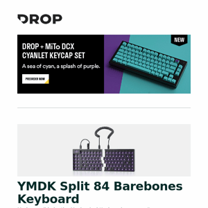 YMDK Split 84 Barebones Keyboard, OE Audio Angled Adapters for IEM Cables, Massdrop x Sennheiser PC37X Gaming Headset and more...