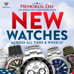 It keeps getting better! NEW watches added to The Wheel!