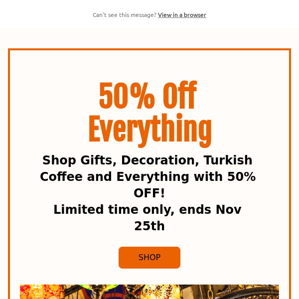 50% Off Everything