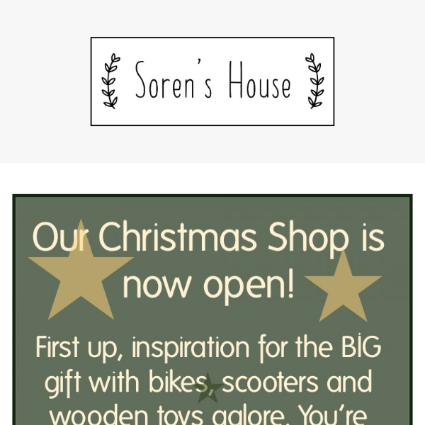 Our Christmas Shop is OPEN! 🌟