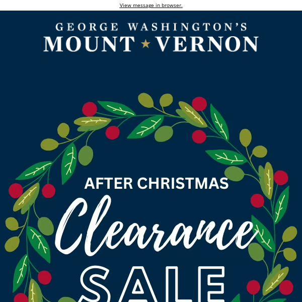 Christmas Clearance