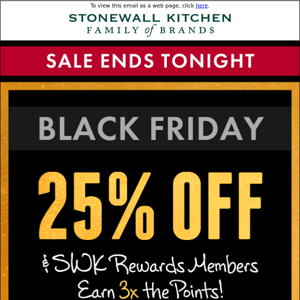 Don’t miss it: 25% OFF ends tonight!