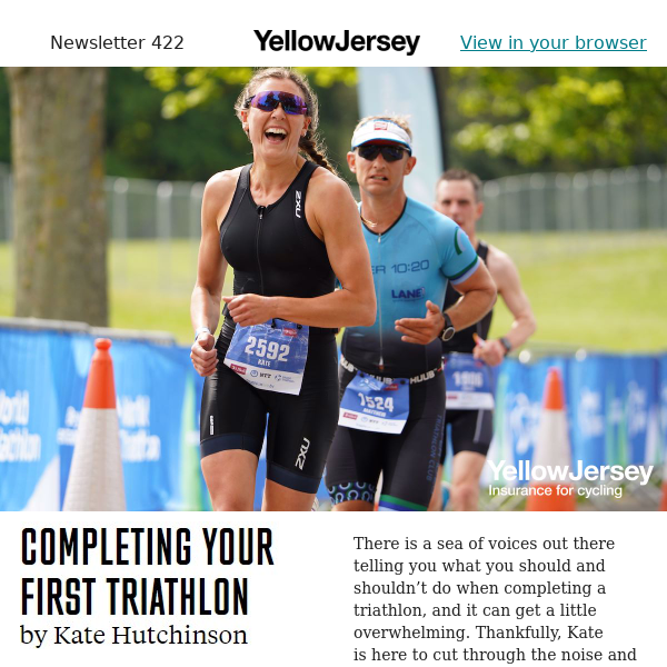 Completing your first triathlon