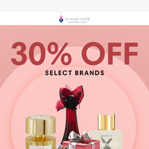 30% OFF select brands 💎 Shop luxury fragrances...