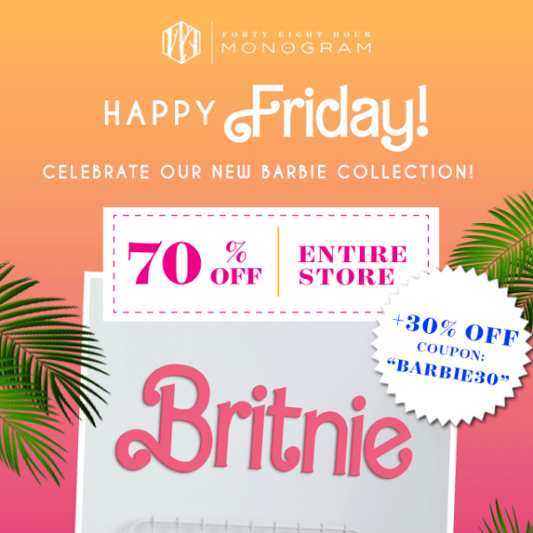 Celebrate our new collection with a SALE! 🛍️