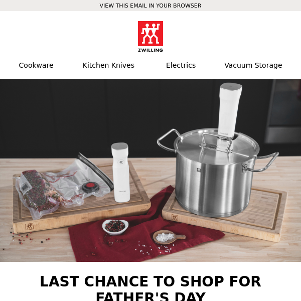 Zwilling UK, Shop Now For Father's Day!