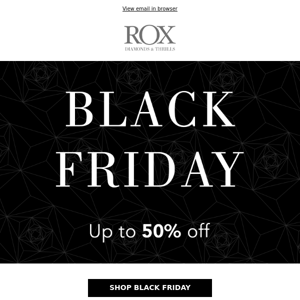 Black Friday - Up to 50% Off