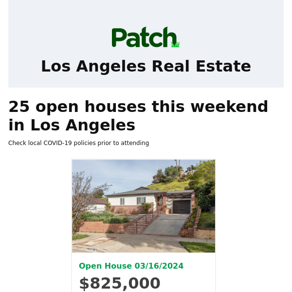Weekly Real Estate Roundup in Los Angeles