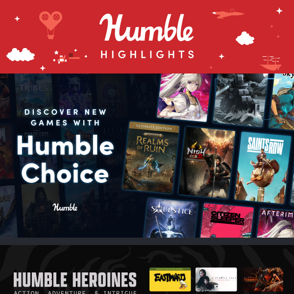 This week at Humble: Celebrate Humble Heroines and Learn Code!