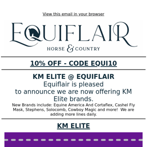 New Brands Now At Equiflair Saddlery!!