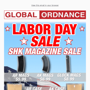 MAGS BACK IN STOCK & ON SALE FOR LABOR DAY