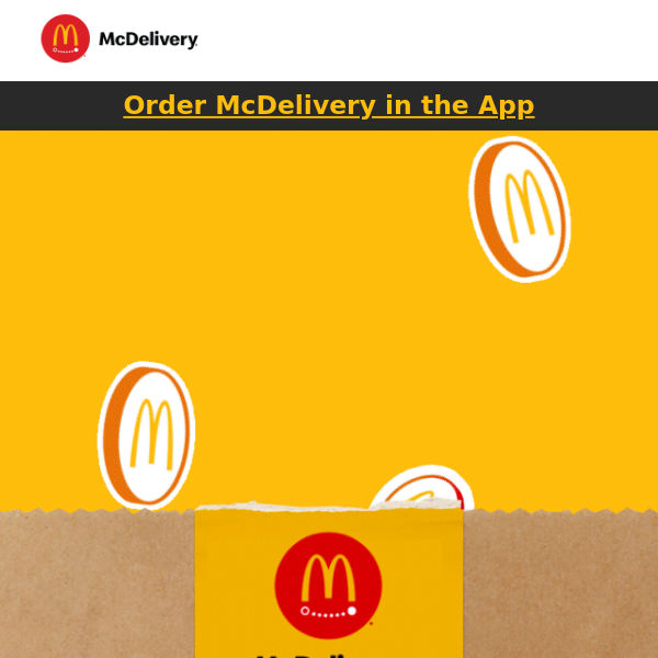 Score points on ur faves w/ McDelivery®