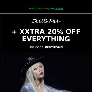 Sale Still Going! Now Extra 20% Off EVERYTHING