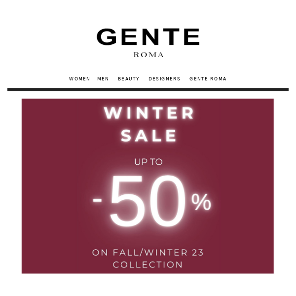 WINTER SALE | UP TO 50% OFF
