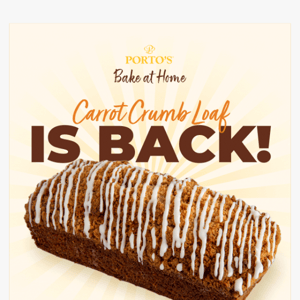 Portos Bakery , it's back!🥕