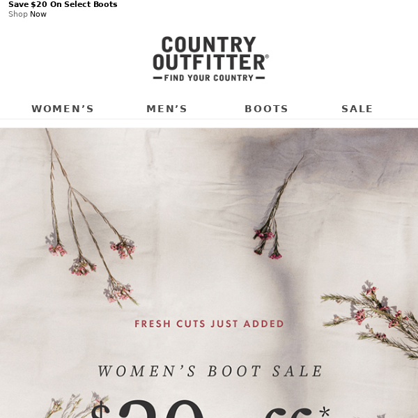 Women's Boot Sale: Limited Time - Country Outfitter