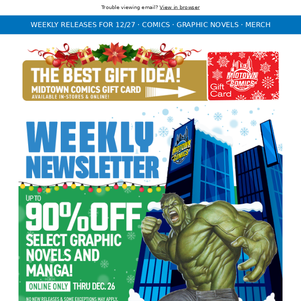 Up to 90% Off Select Graphic Novels & Manga, Deadly Hands Of Kung Fu Gang War #1, First Issues from Marvel & DC, Fall of X, & more!