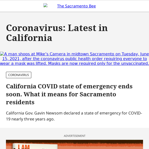 California COVID state of emergency ends soon. What it means for Sacramento residents