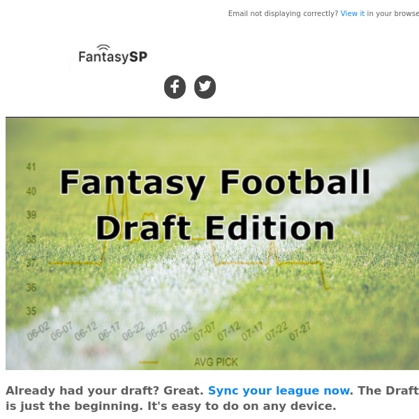 Fantasy Draft Strategy Guides + Sync Your Teams