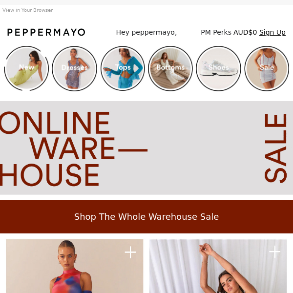 Skip The Warehouse Sale Queues ✨