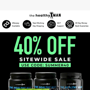 40% off sale ends tonight! ⏰