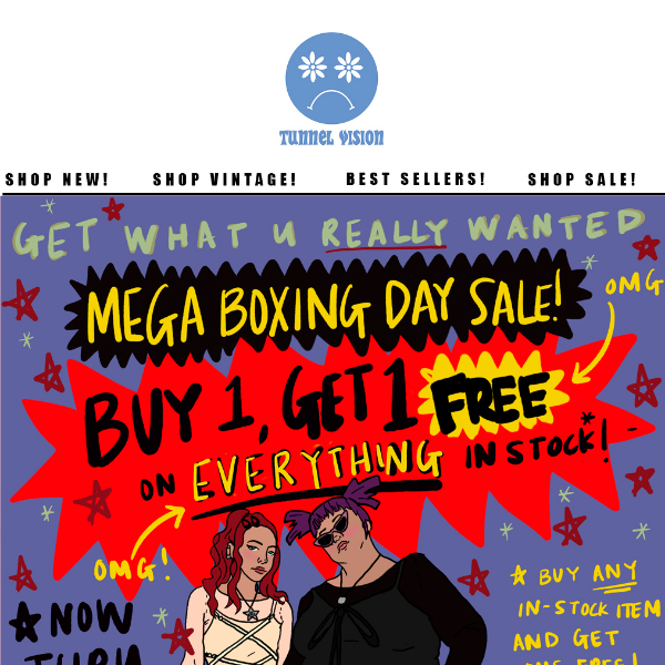 BOXING DAY SALE HAPPENING NOW!